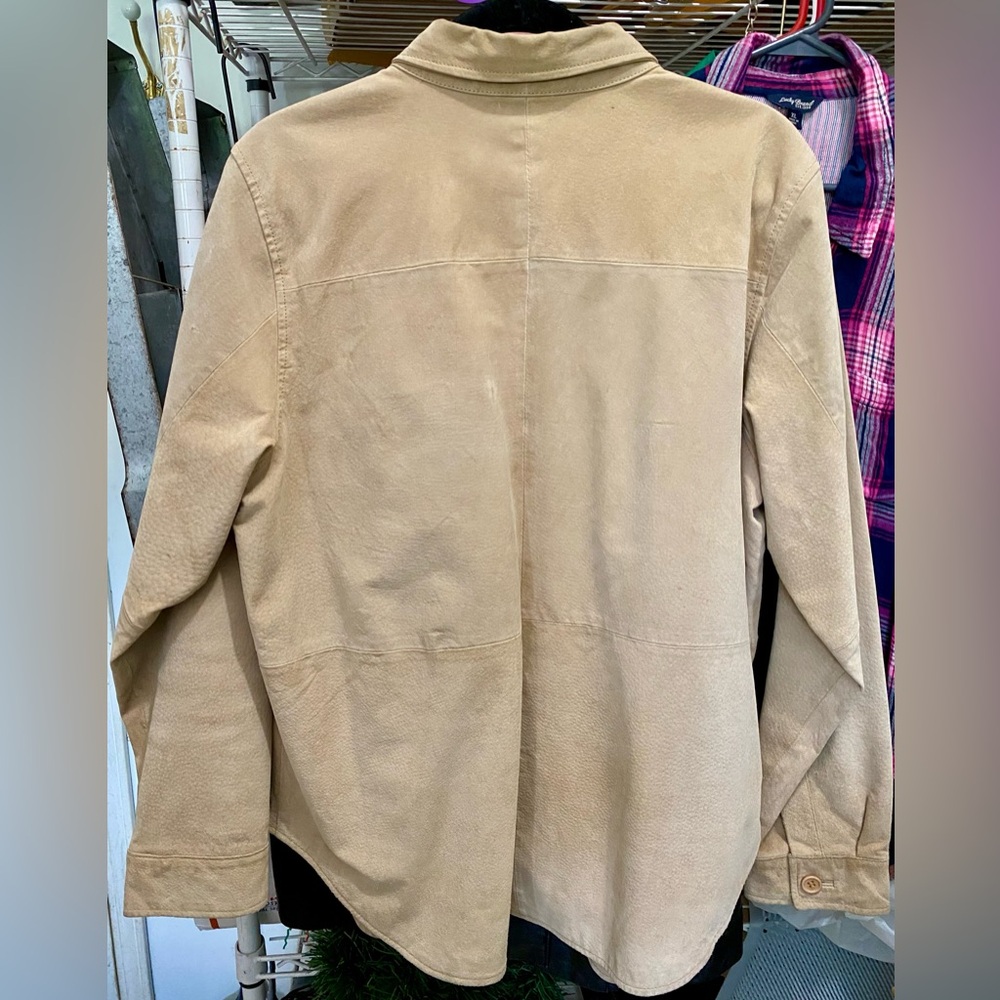 Chadwicks Tan Leather Button Down Jacket - image 2